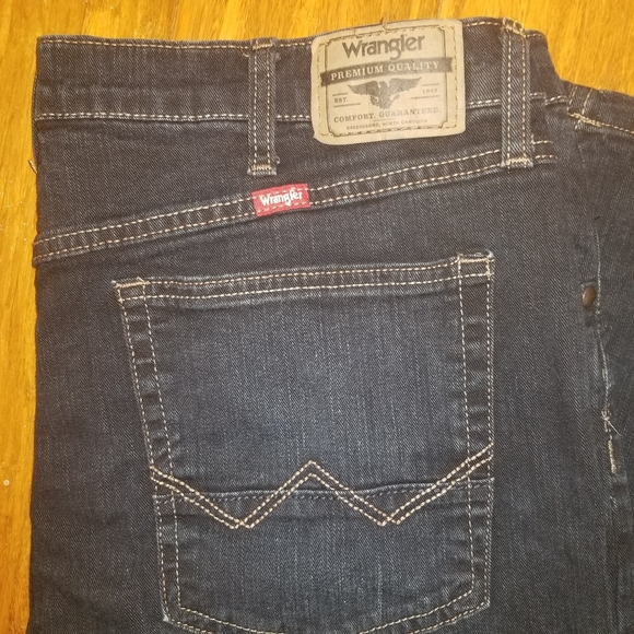Mens Wrangler Denim Jeans Size 36x30 36w 30L - Picture 5 of 6